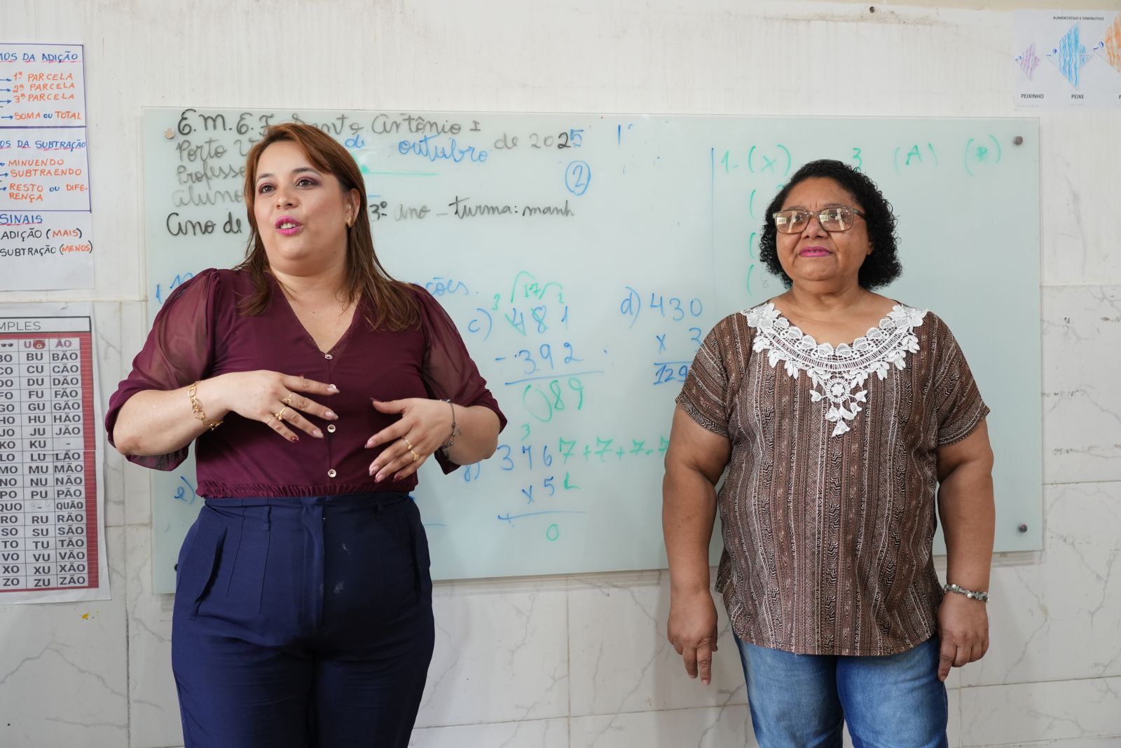 Raquel Rosa se tornou gestora da escola, que conta atualmente com 46 alunos