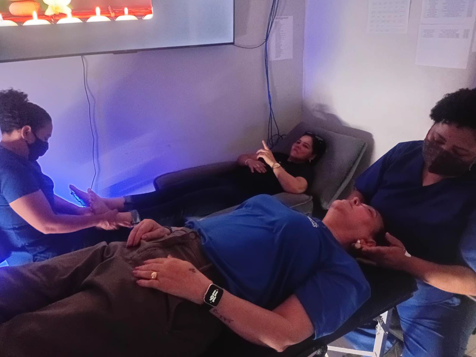 Evento também teve espaço com sessões de massagem