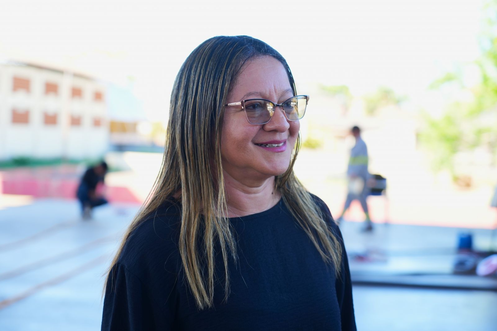 Joana D'Arc afirma que a climatização da escola era muito aguardada pela comunidade escolar