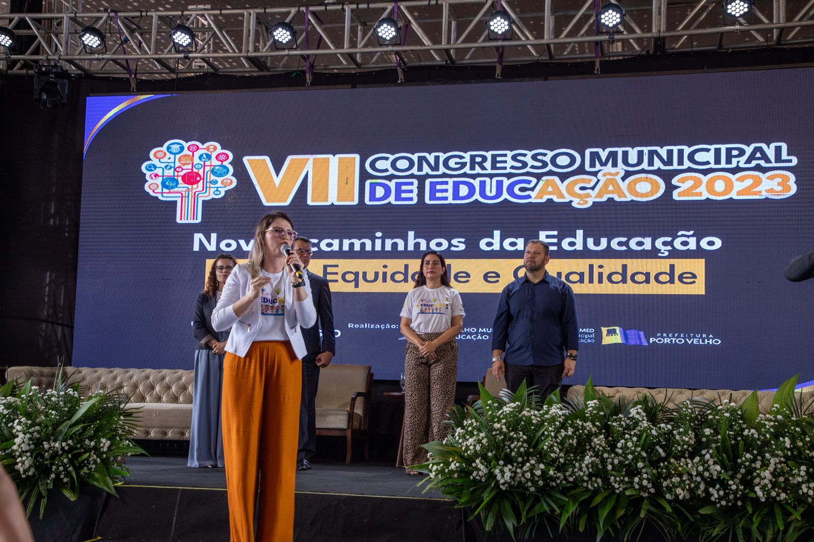 Este ano o prêmio foi entregue durante o VII Congresso Municipal de Educação 2023